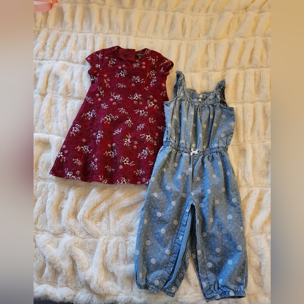 Toddler dress and jumpsuit